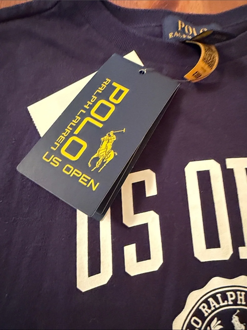 Ralph Lauren Navy Blue US Open Graphic Tee